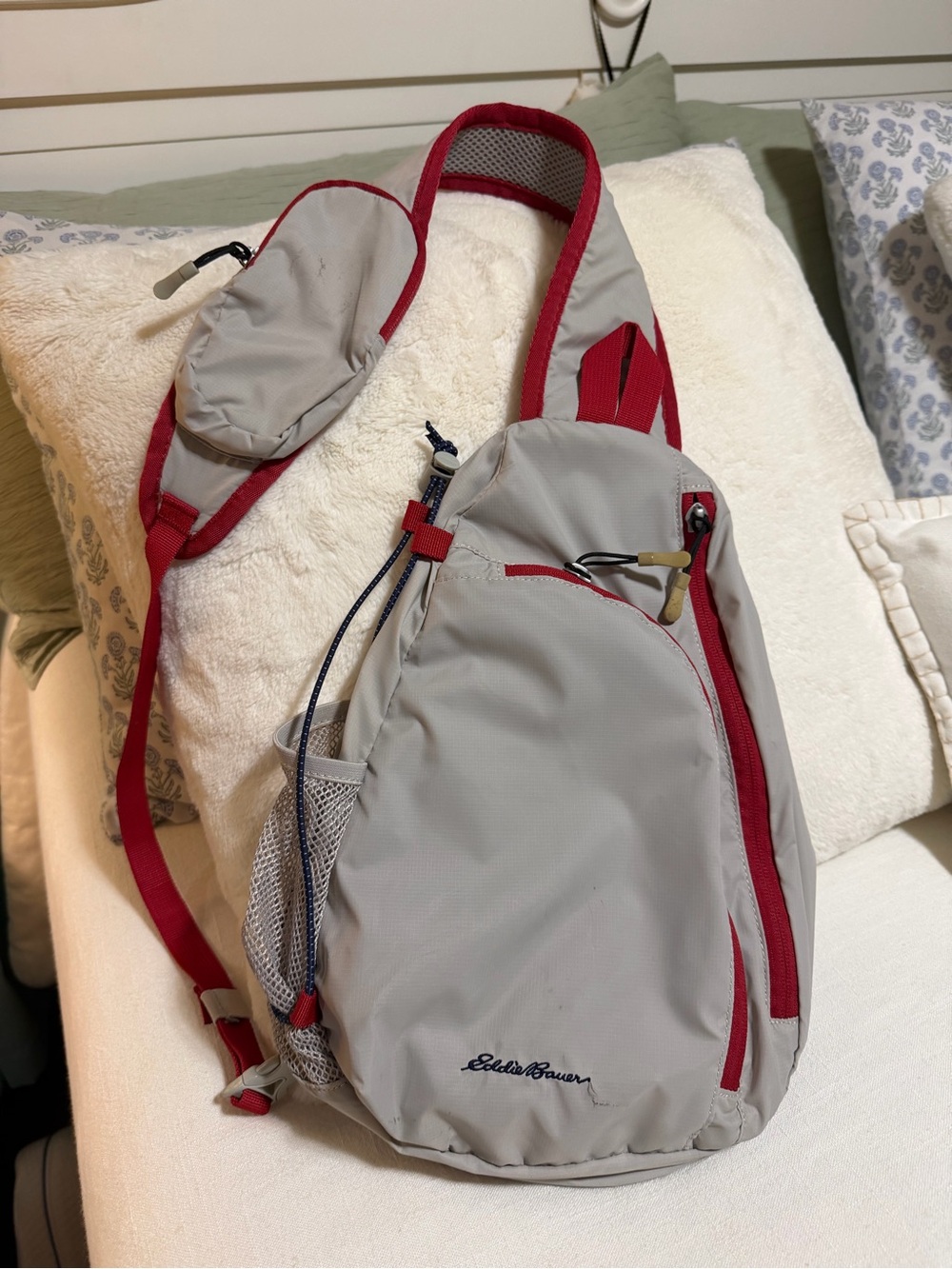 Eddie Bauer Ripstop Sling / Air Mesh  adjustable Crossbody